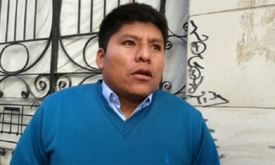 El dirigente del trópico de Cochabamba, Leonardo Loza.