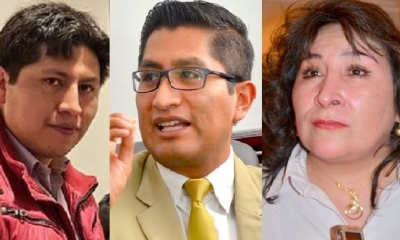 Jhiery Fernández, Edwin Blanco y Susana Boyan/Foto. Kandire 