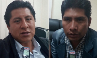Julio Huaraya y Franklin Flores, diputados por el MAS.