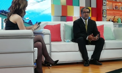 Viceministro Rodas entrevistado en una cadena nacional 