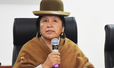La presidenta del TSE, María Eugenia Choque.