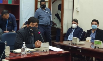 El ministro de Hidrocarburos, Víctor Hugo Zamora.