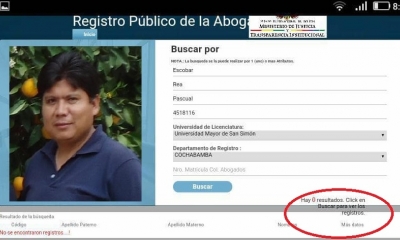 Pascual Escobar Rea, presidente del Concejo Municipal de Cliza/Foto. Kandire