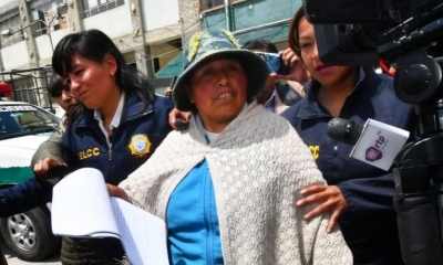 La exejecutiva departamental de “Bartolinas”, Felipa Huanca. | APG