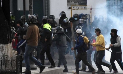 La violencia registrada ayer en Potosí.