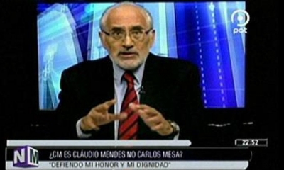 El expresidente Carlos Mesa en entrevista en No Mentirás.