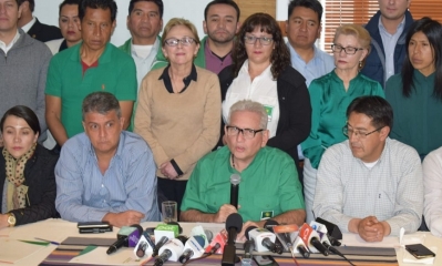 Los Demócratas en conferencia de prensa/Foto. RRSS