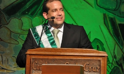 Luis Fernando Camacho, presidente del Comité Cívico pro Santa Cruz/Foto. RRSS