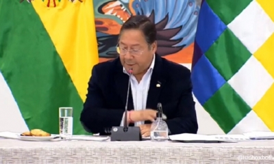 Foto/ Captura de pantalla: El presidente Luis Arce
