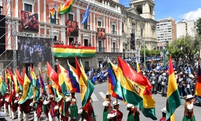 Una celebración anterior del Día del Estado Plurinacional