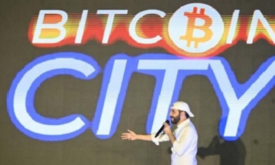 El presidente de El Salvador, Nayib Bukele, durante su discurso en la ceremonia de clausura de la conferencia Latin Bitcoin. | Foto archivo