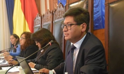 Ministro de Economía, Marcelo Montenegro explicó a los senadores la norma | Senado