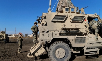 Tropas de EE.UU. en la ciudad de Bartella, al este de Mosul, Irak, el 27 de diciembre de 2016.