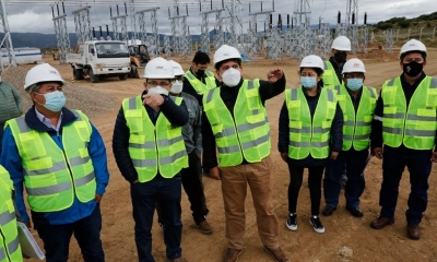 Autoridades del Ministerio de Hidrocarburos y Energías, de la Empresa Nacionales de Electricidad (ENDE) 
