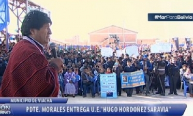 Captura de pantalla Bolivia Tv. Foto: Bolivia Tv En línea (Facebook)