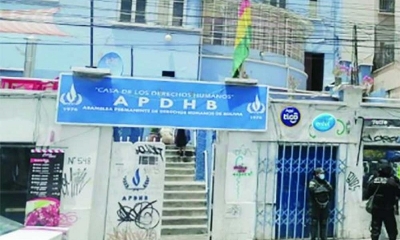 Sede de la APDHB en la ciudad de La Paz.
