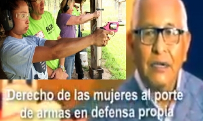 Cárdenas, abrió el debate del uso de armas para las mujeres/Foto. Kandire