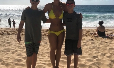 Britney Spears, de 36 años, se está tomando un merecido descanso en las playas de Hawaii
