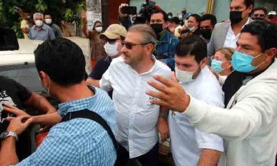 Rómulo Calvo acude al Palacio de Justicia