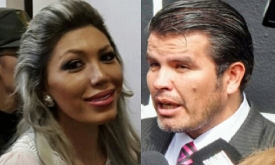 Gabriela Zapata y su ex abogado William Sánchez/Foto. Kandire