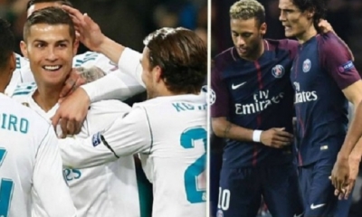 Neymar y CR7 juegan la ida a los octavos de la Champions /Foto. RRSS