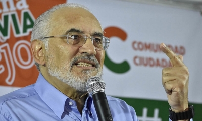 El candidato a la presidencia por Comunidad Ciudadana (CC), Carlos Mesa