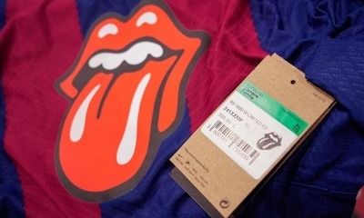 La camiseta edición limitada de Barcelona con el logo del grupo británico The Rolling Stones. | EFE