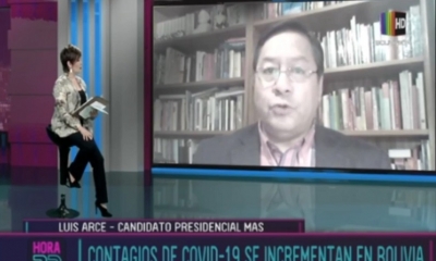 Captura de pantalla: Luis Arce Catacora