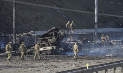 Séptimo día de la invasión de Rusia a Ucrania. Foto: Tomada de El País.