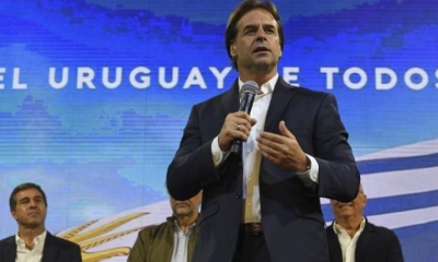 Luis Lacalle Pou ahora presidente de Uruguay. | AFP