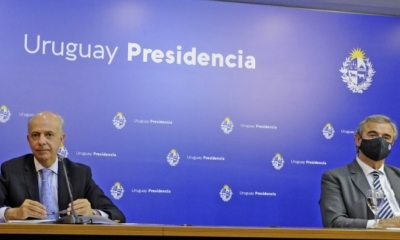 Los ministros de Defensa e Interior de Uruguay, Javier García y Jorge Larrañaga/Foto. RT