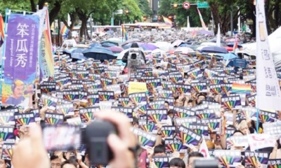 Así celebraron en Taiwan/Foto. RRSS