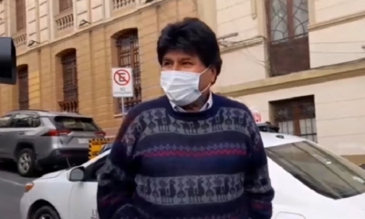 líder del Movimiento al Socialismo (MAS), Evo Morales