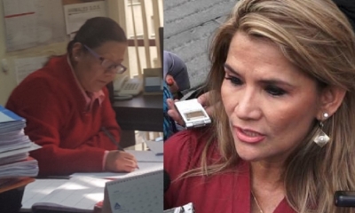 Jueza Melina Lima y la senadora Jeanine Añez/Foto. Kandire