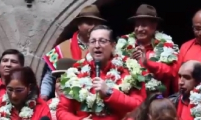 Óscar Ortiz,candidato por la alianza Bolivia Dice No/Foto. Captura de pantalla