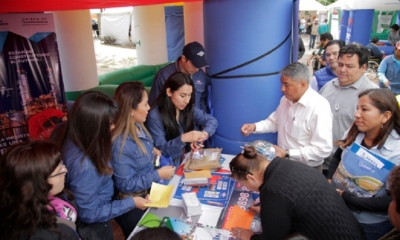 En la feria informan como denunciar cualquier actitud sospechosa/Foto. RRSS