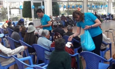 La campaña recorrió diferentes asilos/Foto. AE