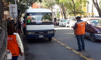 Movilidad Urbana controla medidas de bioseguridad en vehículos de transporte.