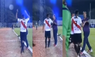 El jugador brasileño agredió a Malvestiti/Foto. Kandire