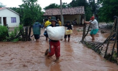 El turbión se llevó todo lo que encontró a su paso/Foto. RRSS