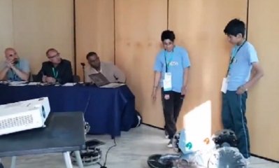 Los estdiantes son del colegio José Ballivian de Viacha/Foto. Captura de pantalla