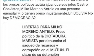 Chilavert a Arce: “Libere a los presos políticos”
