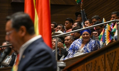 El presidente Luis Arce ante el Congreso