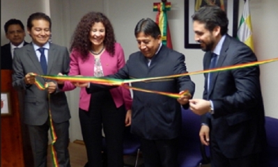 David Choquehuanca, inauguró el consulado/Foto. RRSS