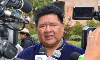 El presidente de la Cámara de Diputados, Sergio Choque