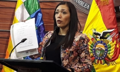 Adriana Salvatierra, presidenta del Senado/Foto. Kandire