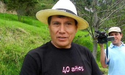 Elmer Hermosa, integrante de los Kjarkas/Foto. RRSS