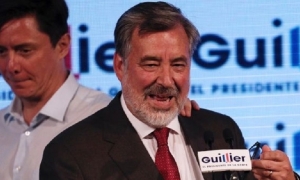 El excandidato presidencial Alejandro Guillier. 
