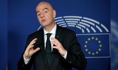 Gianni Infantino, presidente de la FIFA, en conferencia de prensa. | EFE
