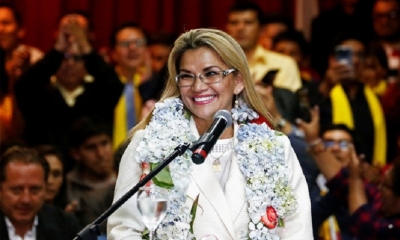 Jeanine Añez, su candidatura sigue generando polémica. Foto/tomada de internet